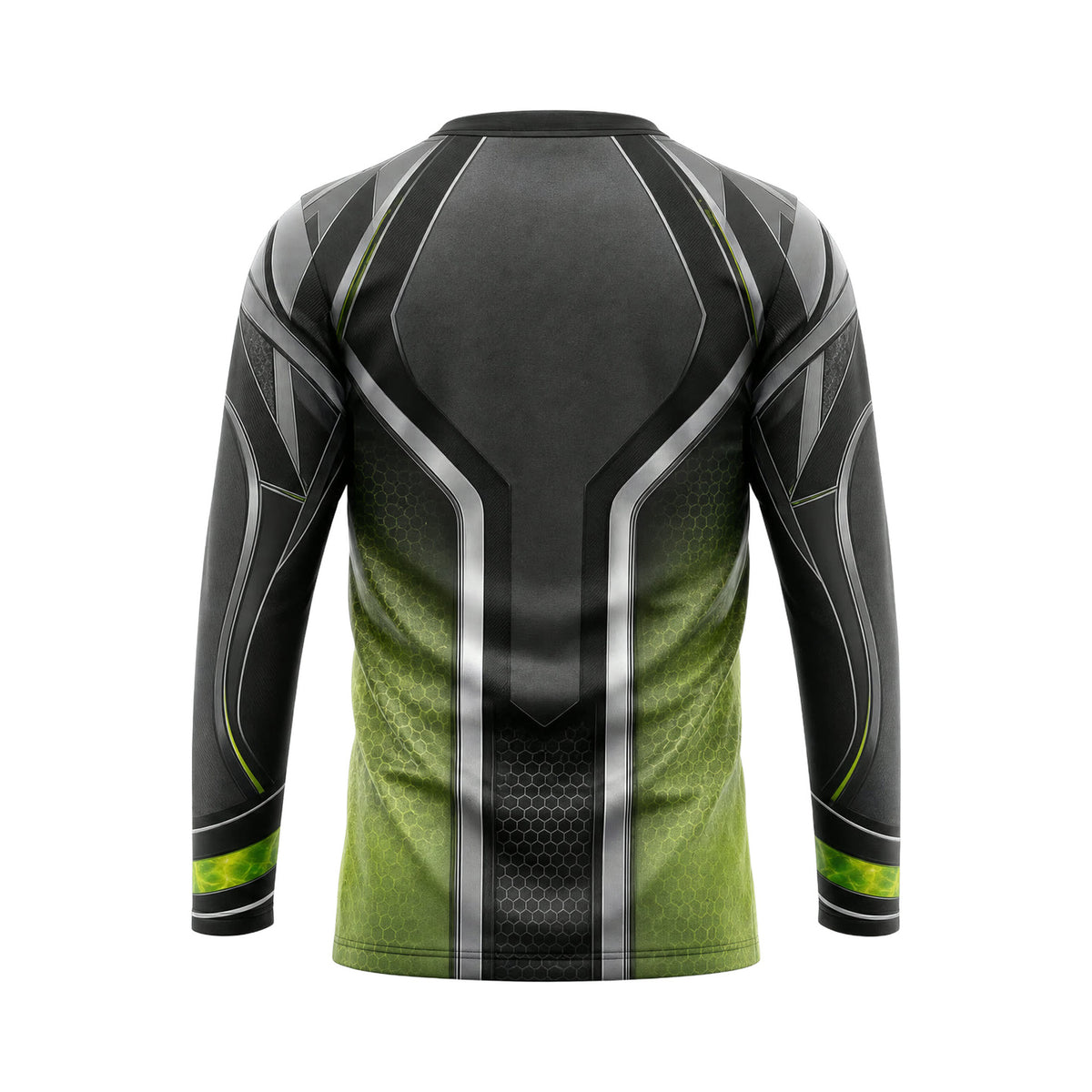 Black Lime Frame custom team jersey HTJS010 - back