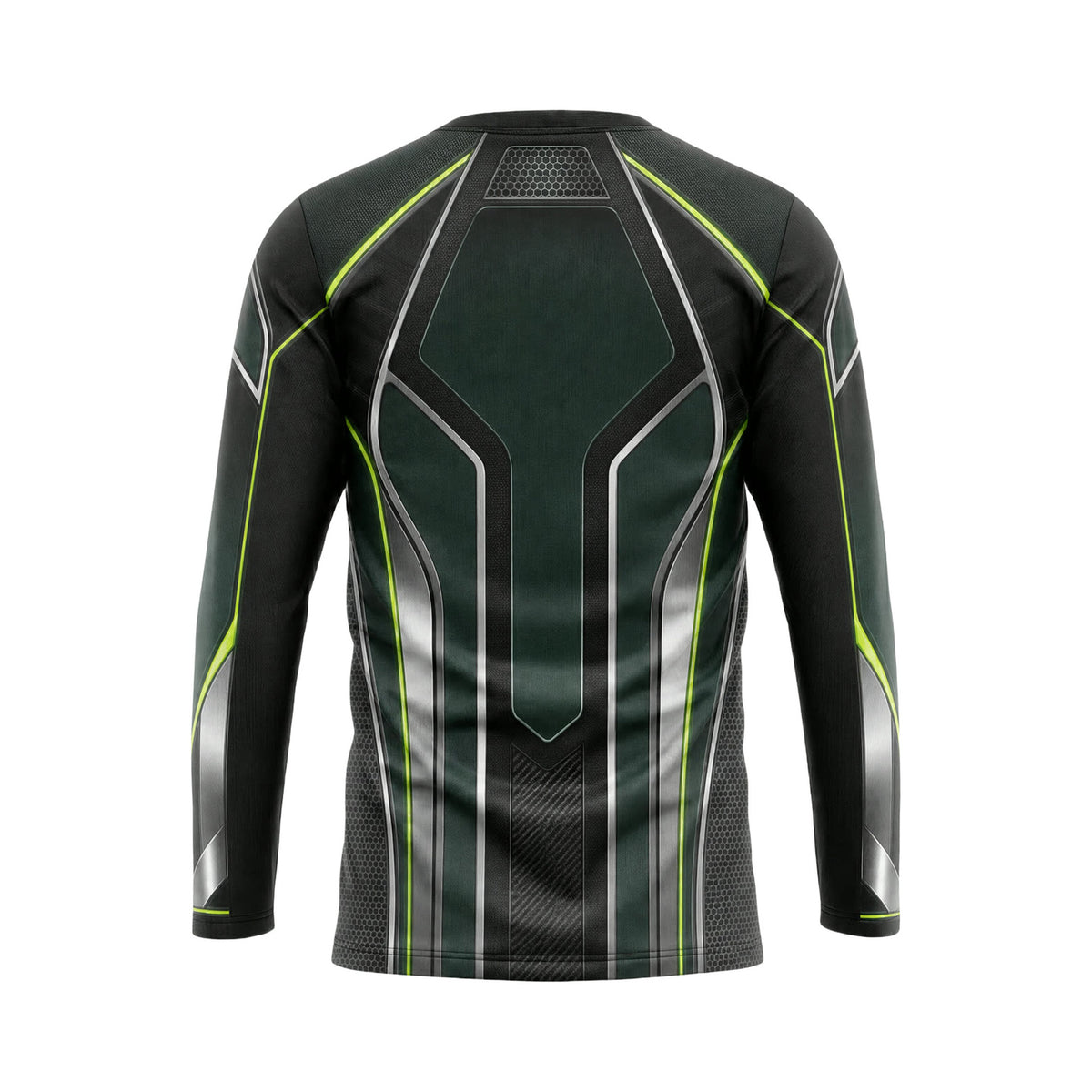 Black Lime Hex Armor custom team jersey HTJS039 - back