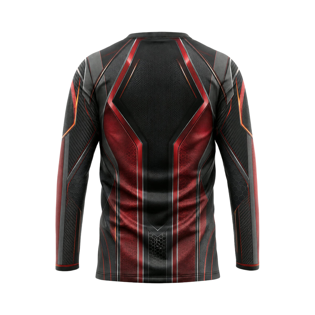 Black Crimson Spine custom team jersey HTJS040 - back