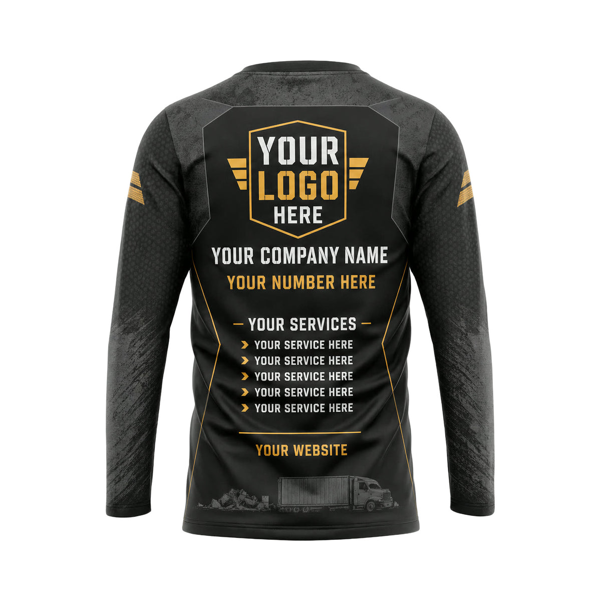 JRN002 - Custom Junk Removal Shirt - Signature Workwear - back