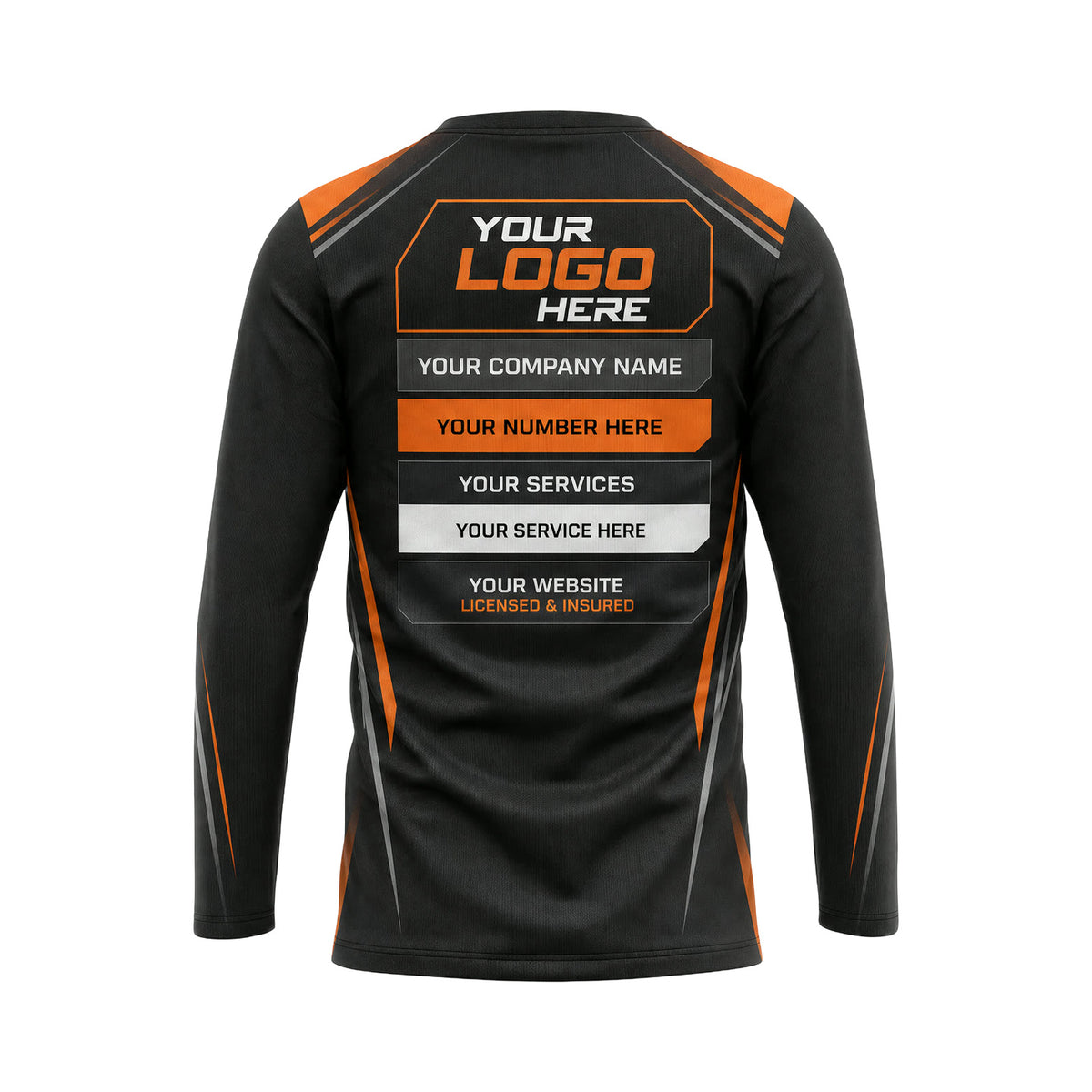 JRN021 - Custom Junk Removal Shirt - Thin Speed Stripe - back