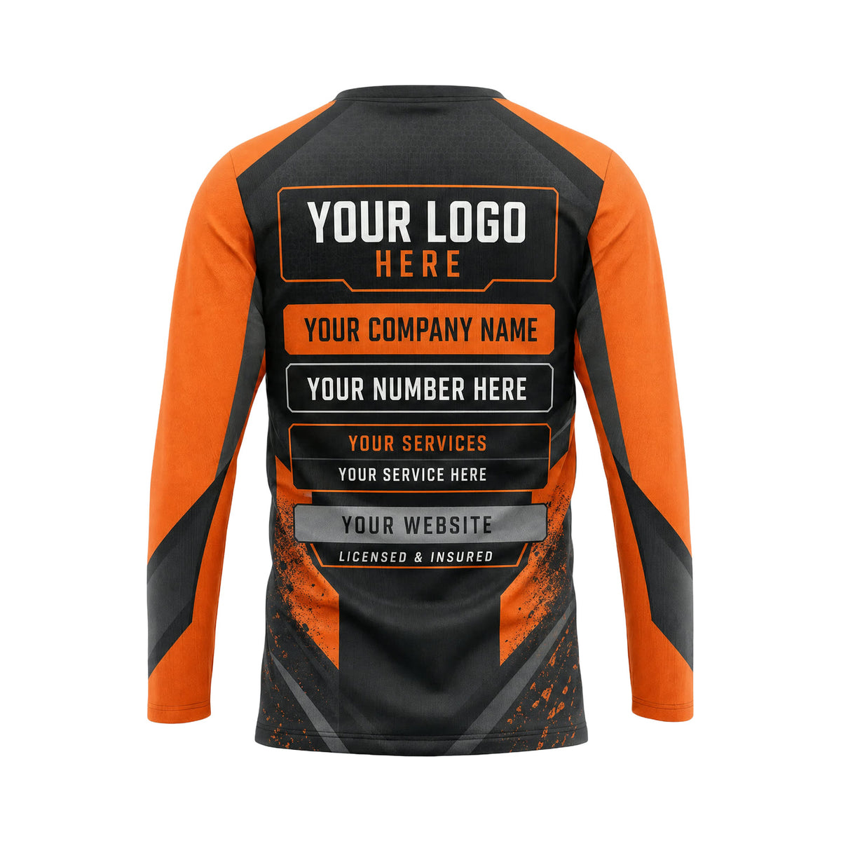 JRN022 - Custom Junk Removal Shirt - Two Tone Panels - back