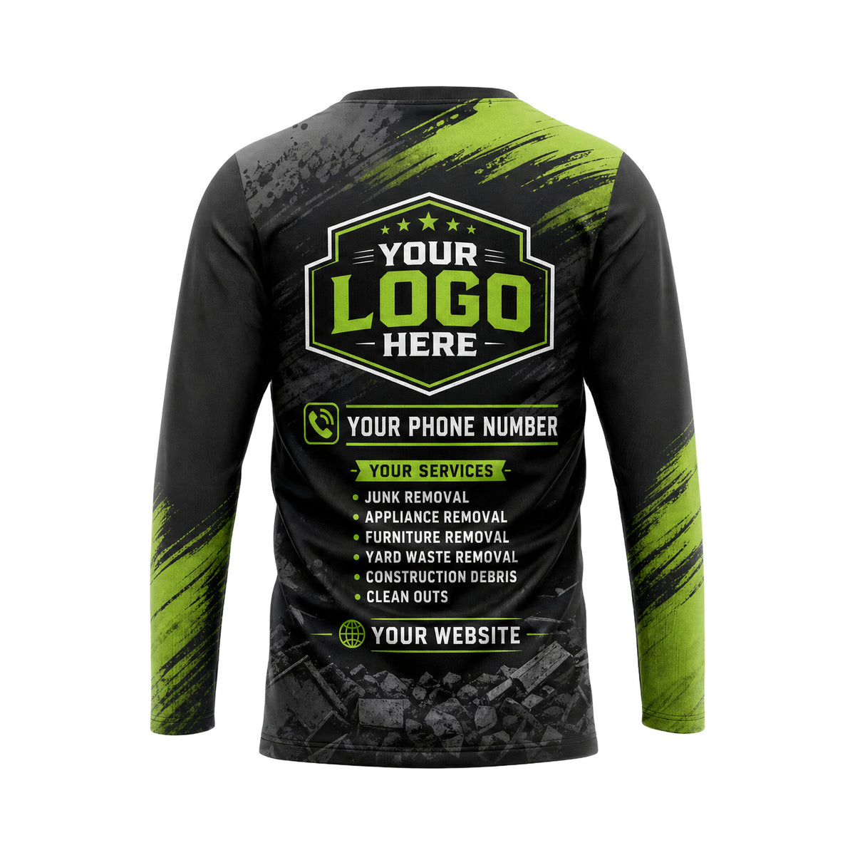 JRN025 - Custom Junk Removal Shirt - Junk Classic Cool - back
