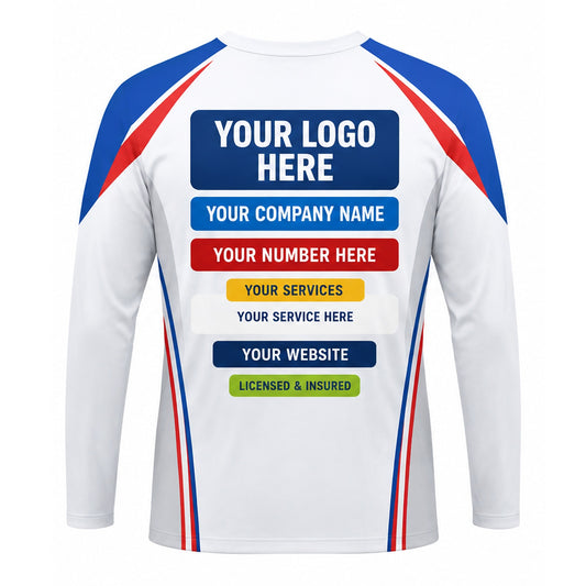 PRN040 - Custom Party Rental Shirt - Clean White Castle Line - back