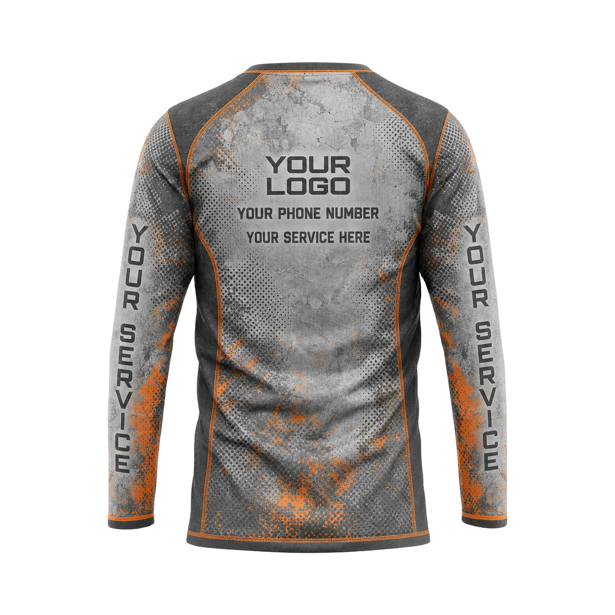 RFN002 - Custom Roofing Shirt - Safety - back