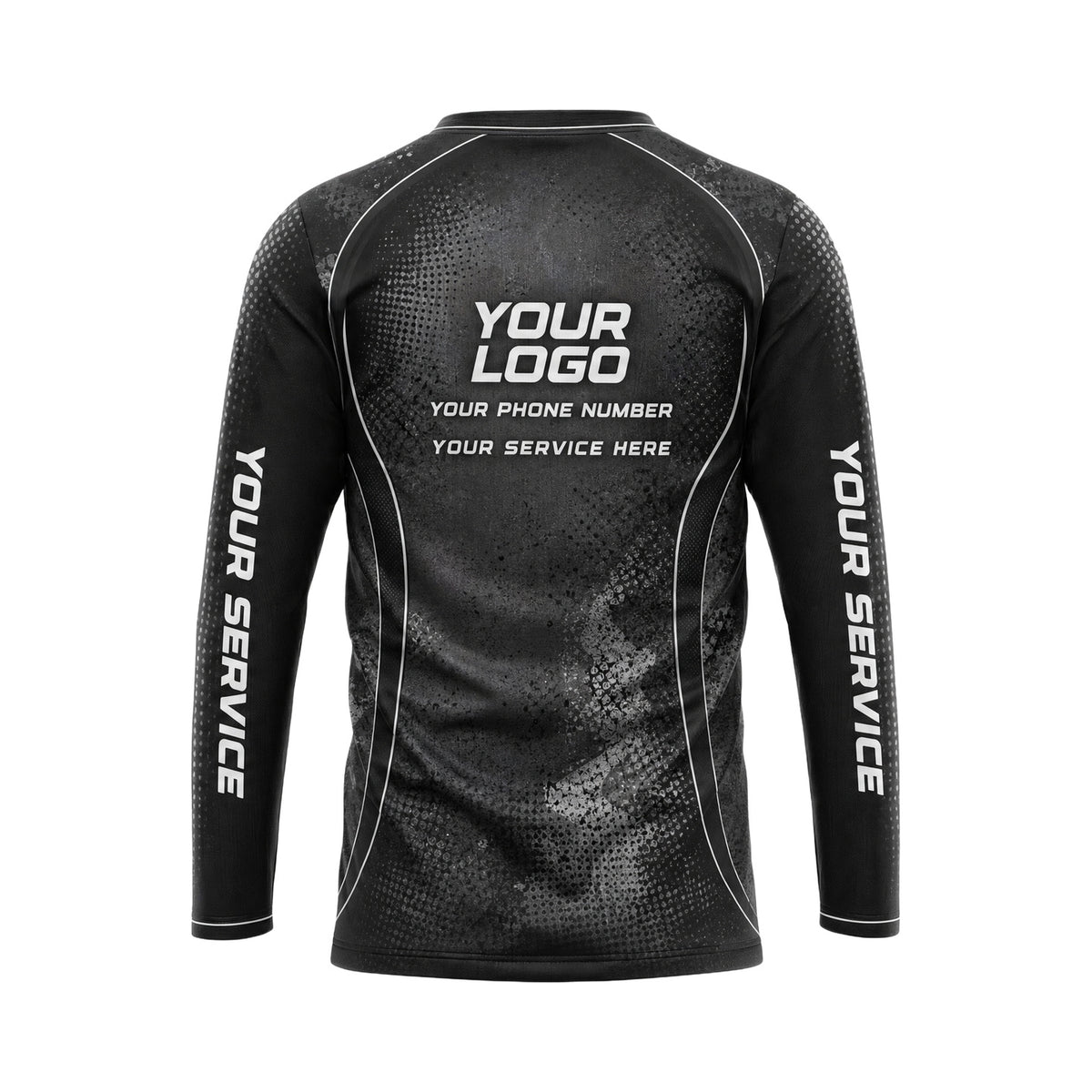 RFN004 - Custom Roofing Shirt - Mono - back
