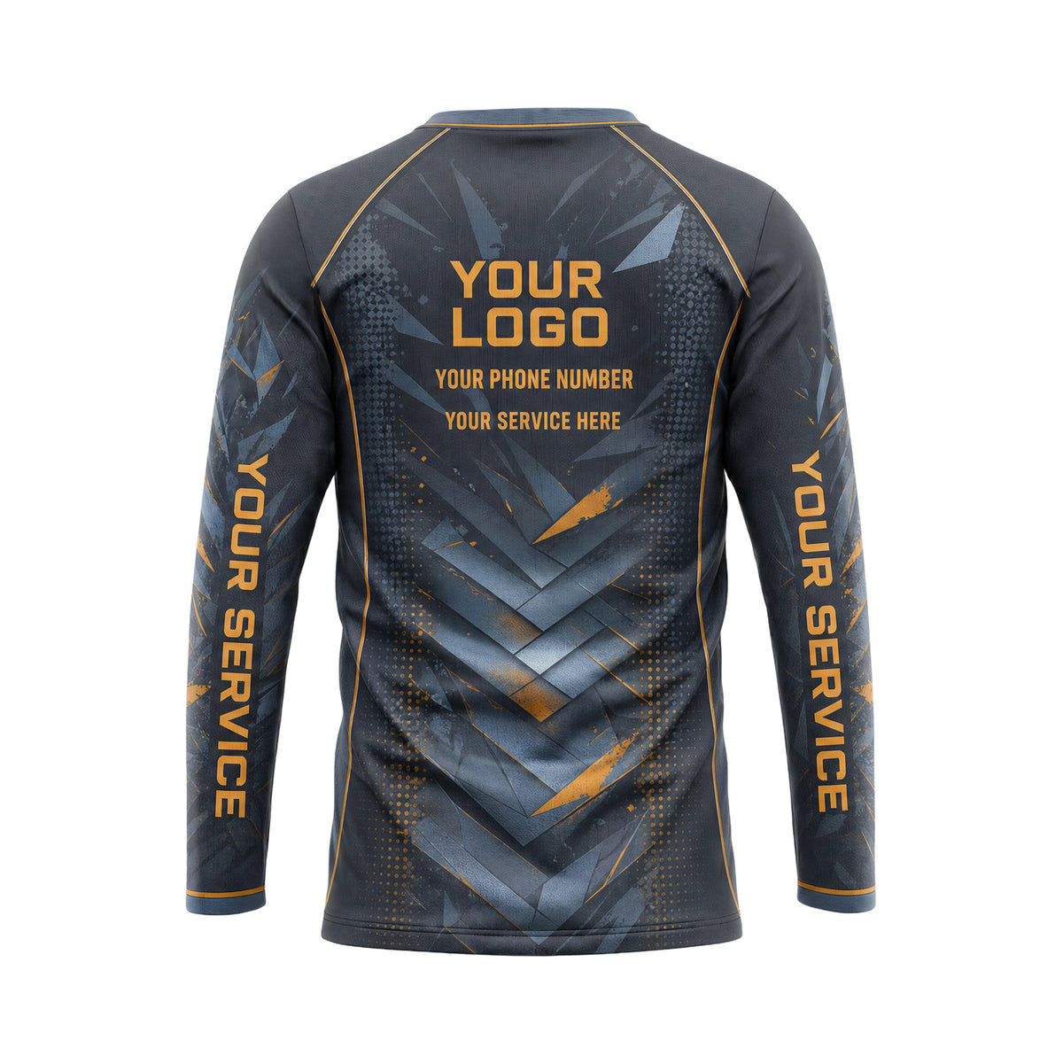 RFN020 - Custom Roofing Shirt - Steel - back