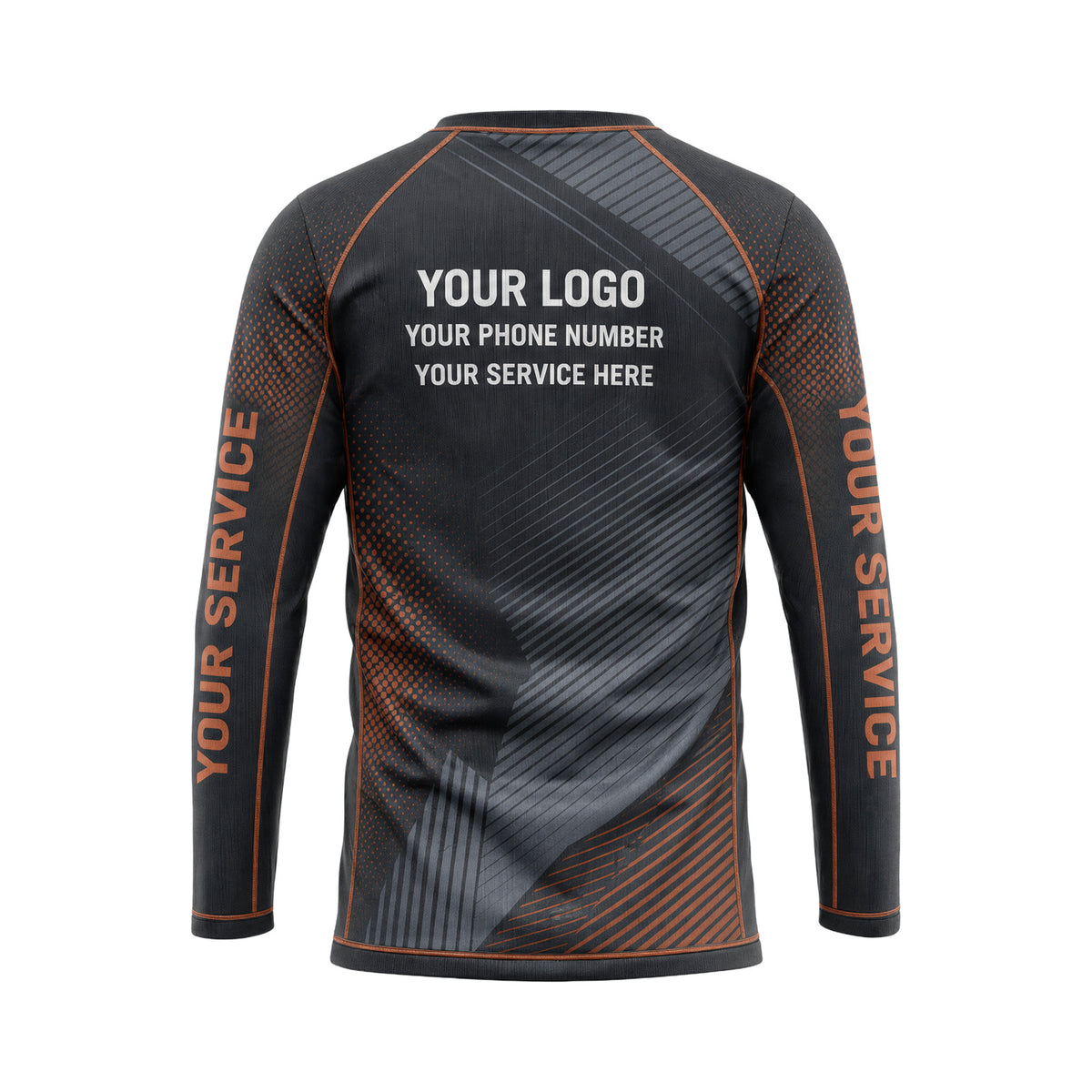 RFN023 - Custom Roofing Shirt - Slate - back