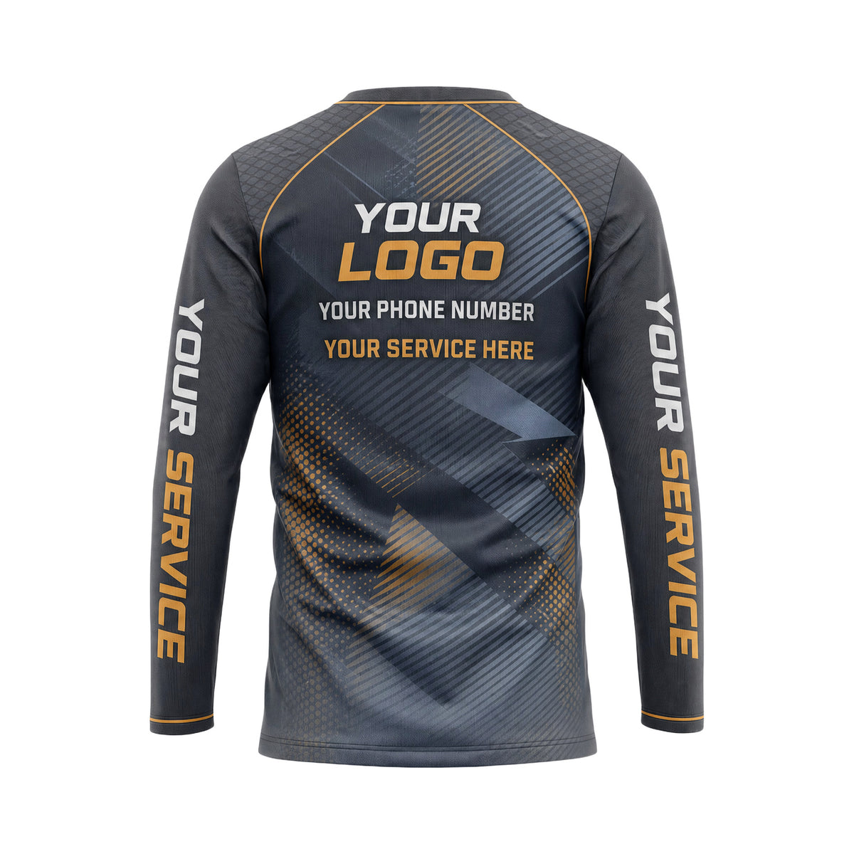 RFN024 - Custom Roofing Shirt - Steel - back