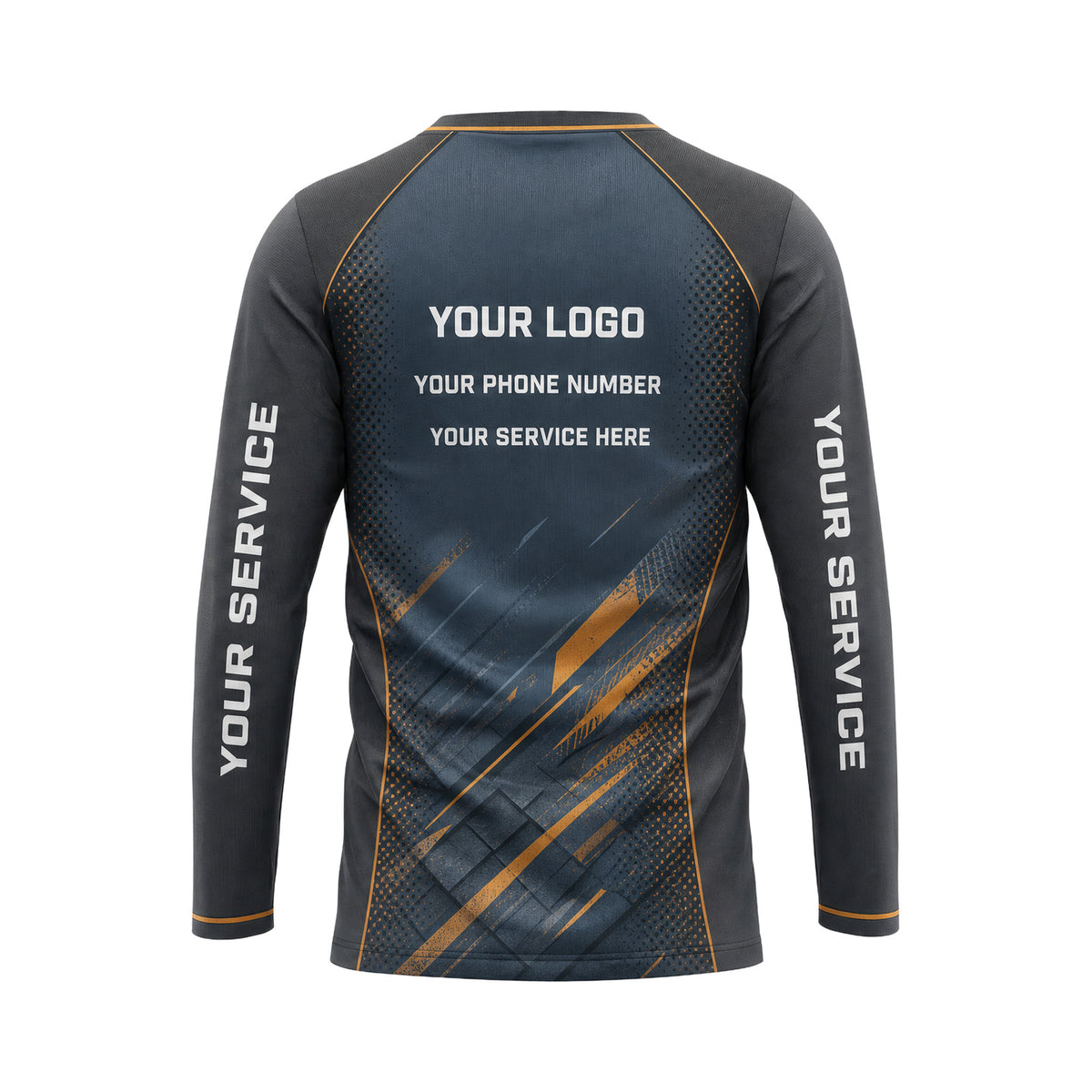 RFN028 - Custom Roofing Shirt - Steel - back
