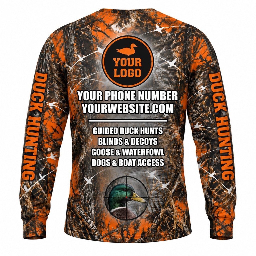 HG029 - Custom Hunting Guide Shirt - Scope Duck - back