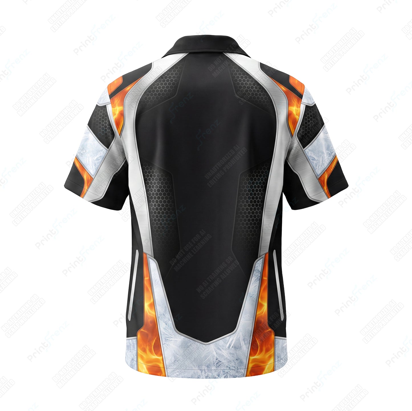 Ember Frost Hexplate custom HVAC shirt HVPBR04 - back