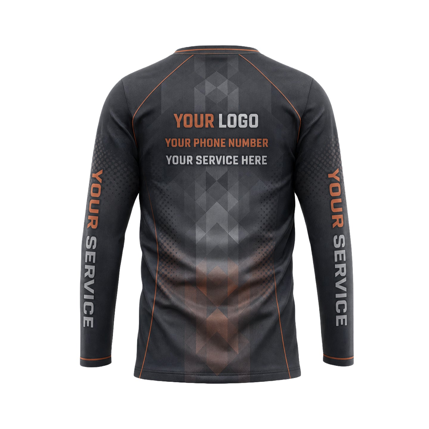 Copper Diamond Fade custom jersey JSC0002 - back