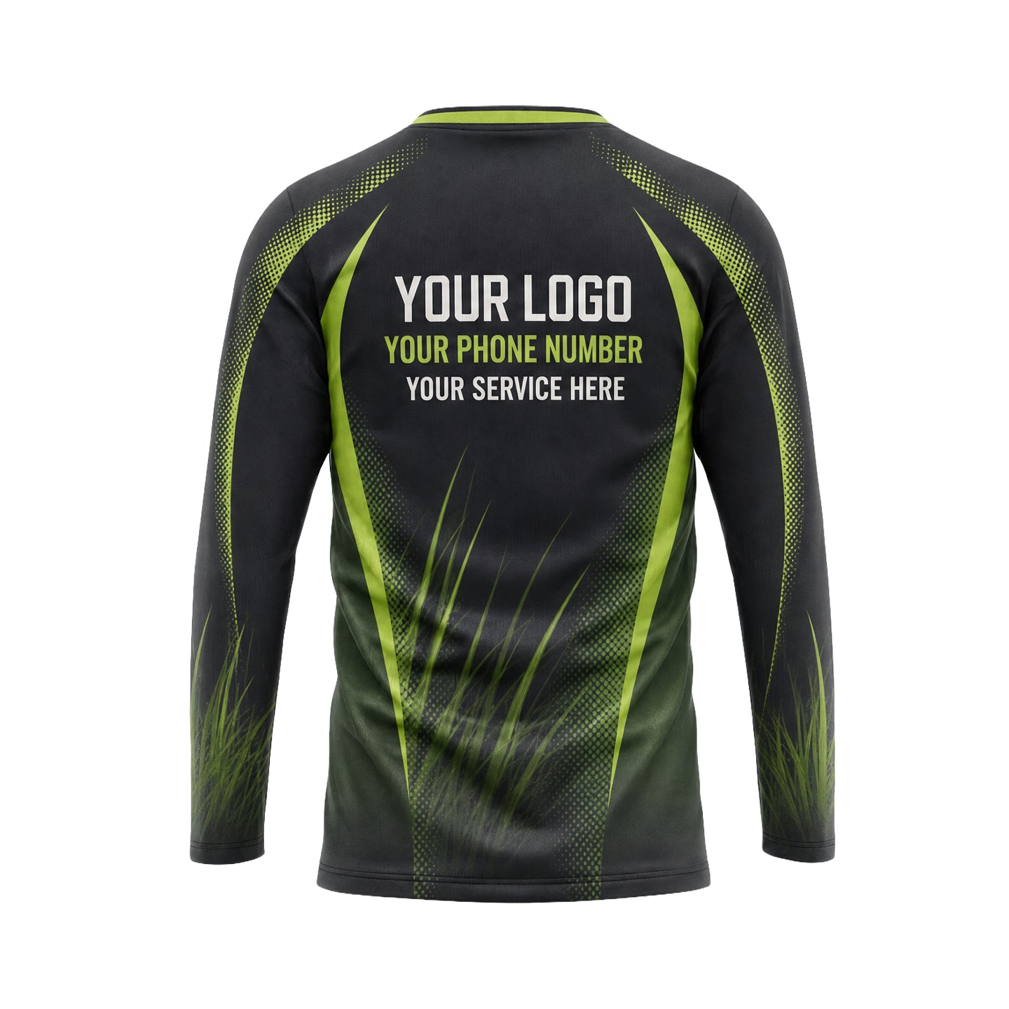 Volt Halftone Arcs custom jersey LCJSC0003 - back