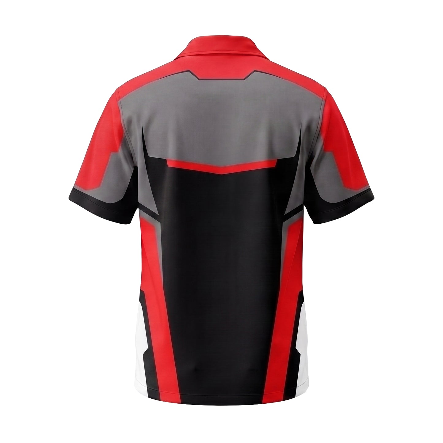 Nail Gun Roofer Red Roofer mascot shirt ROMC01R - back