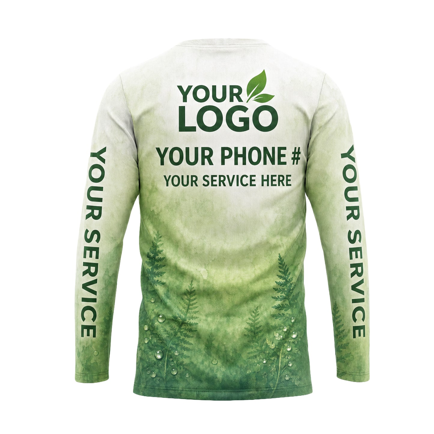 Eco Green Pet & Kid Safe pest control shirt PCSG04 - back