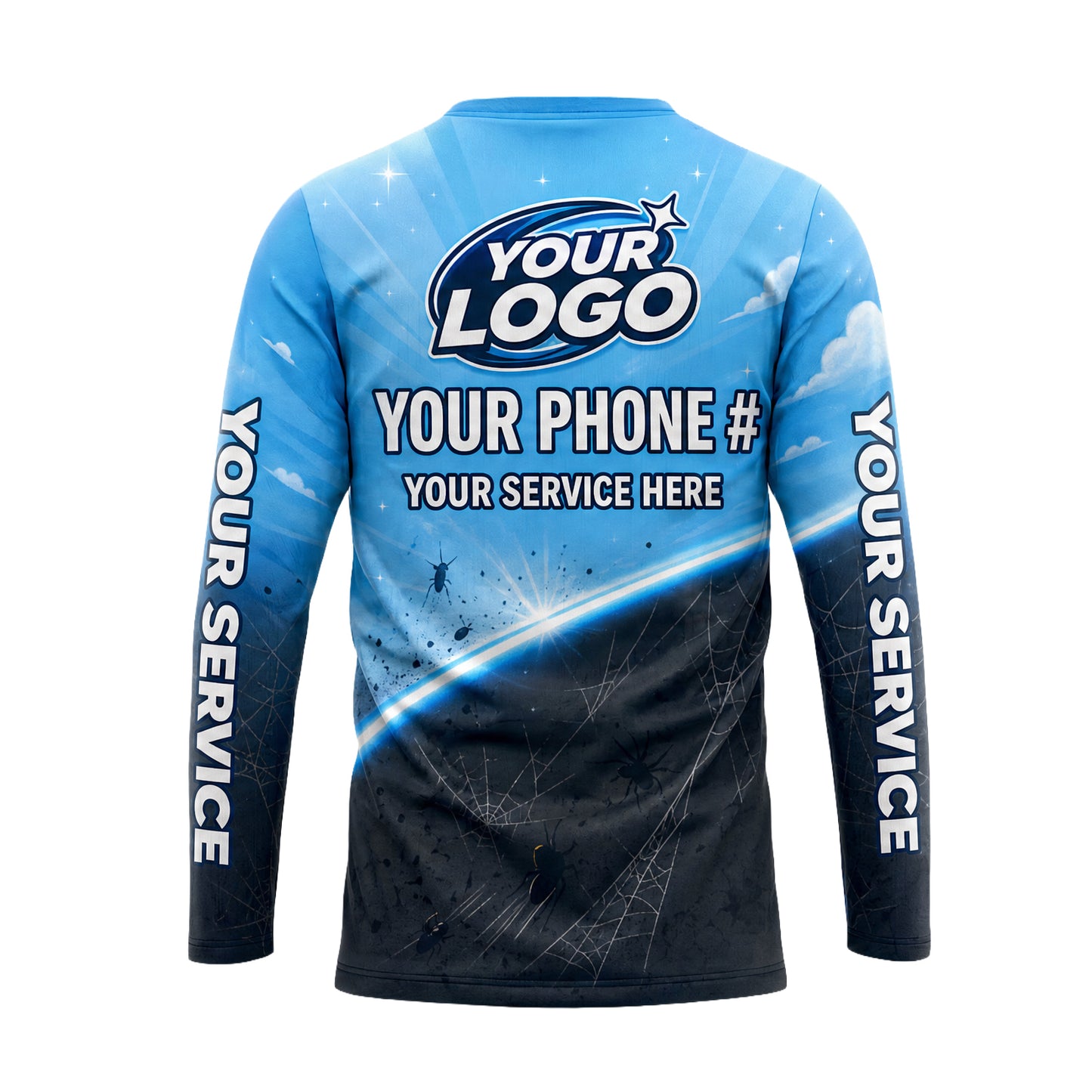 Skyline Roach Sweep pest control shirt PCSG08 - back