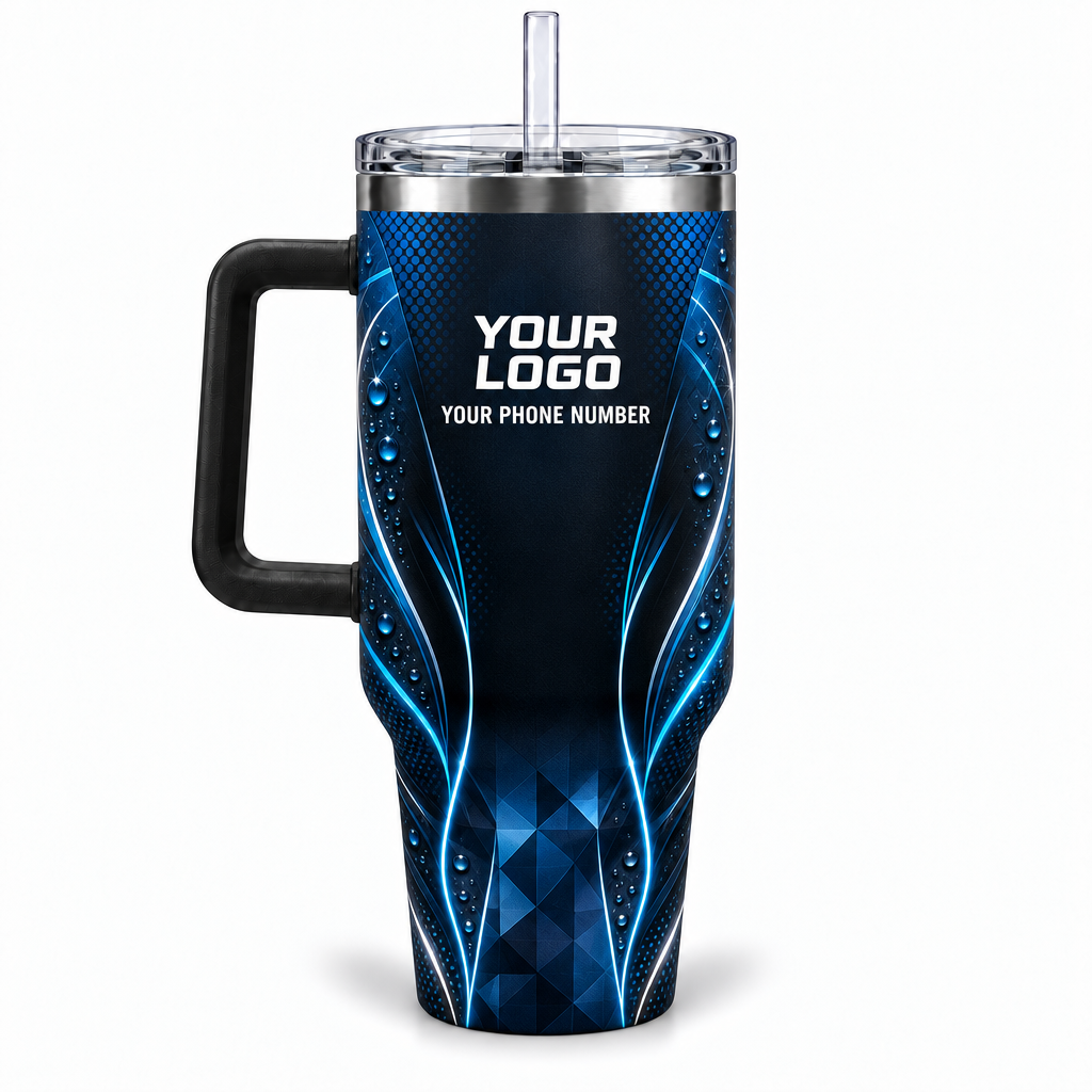 ADN001 personalized tumbler 40oz back product mockup