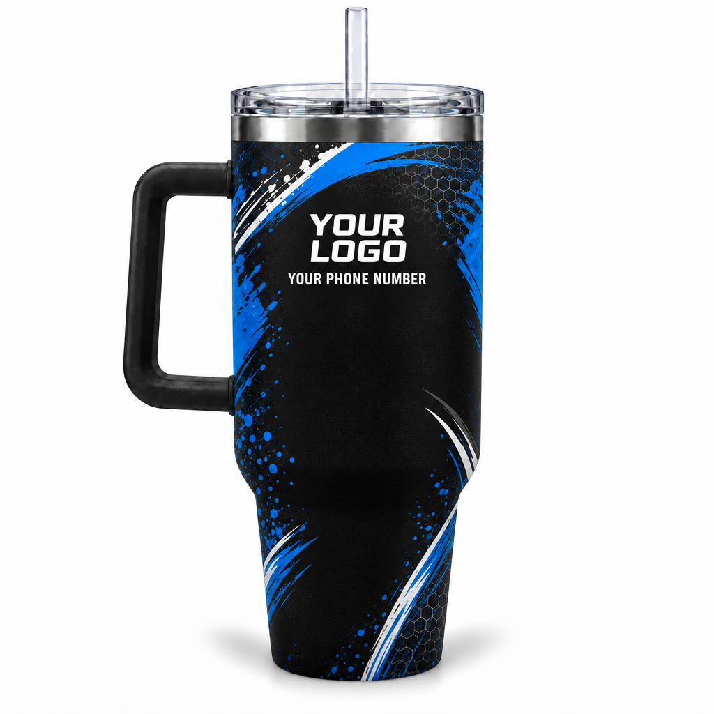 ADN006 personalized tumbler 40oz back product mockup