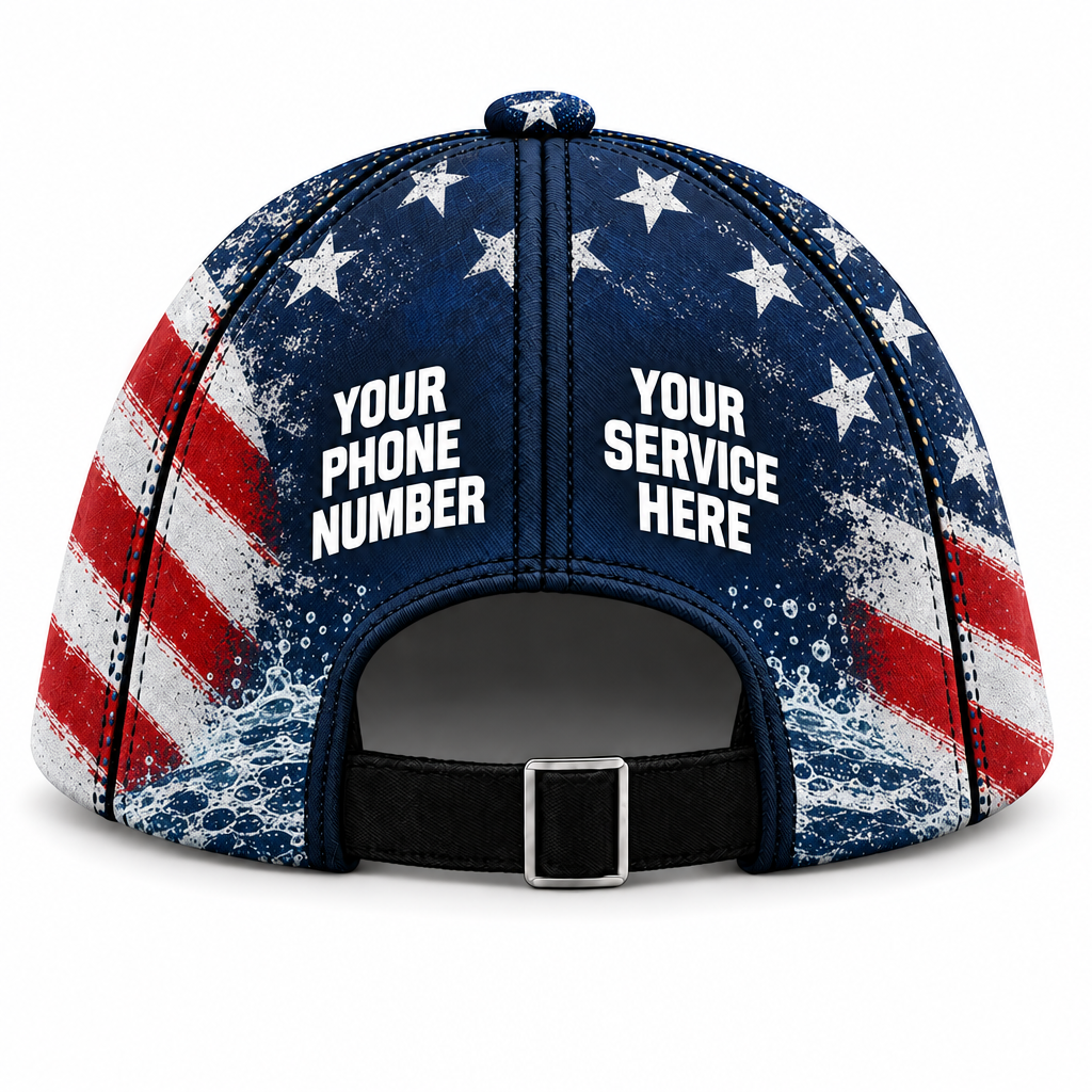 ADN013 personalized cap back product mockup