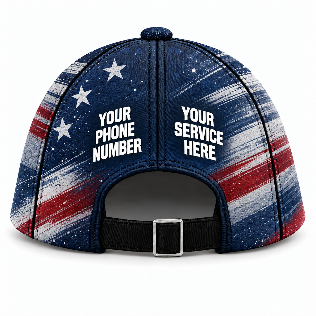 ADN014 personalized cap back product mockup