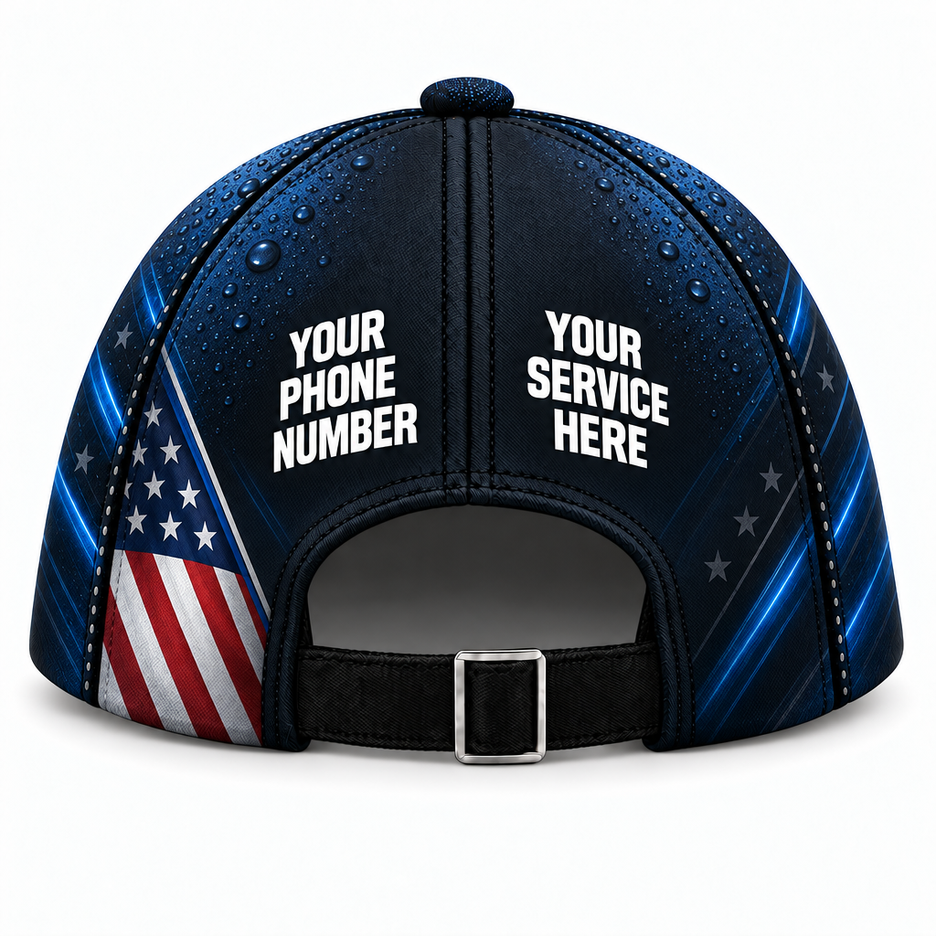 ADN020 personalized cap back product mockup