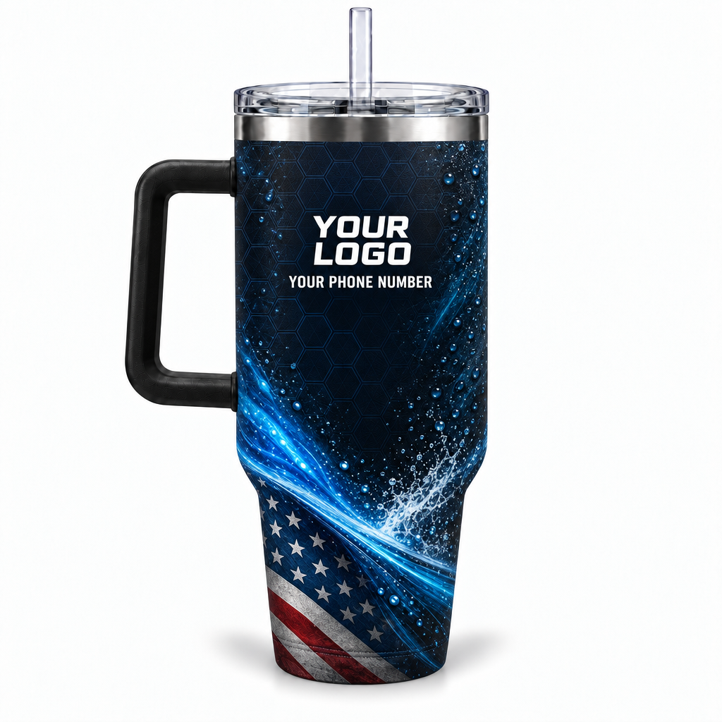 ADN024 personalized tumbler 40oz back product mockup