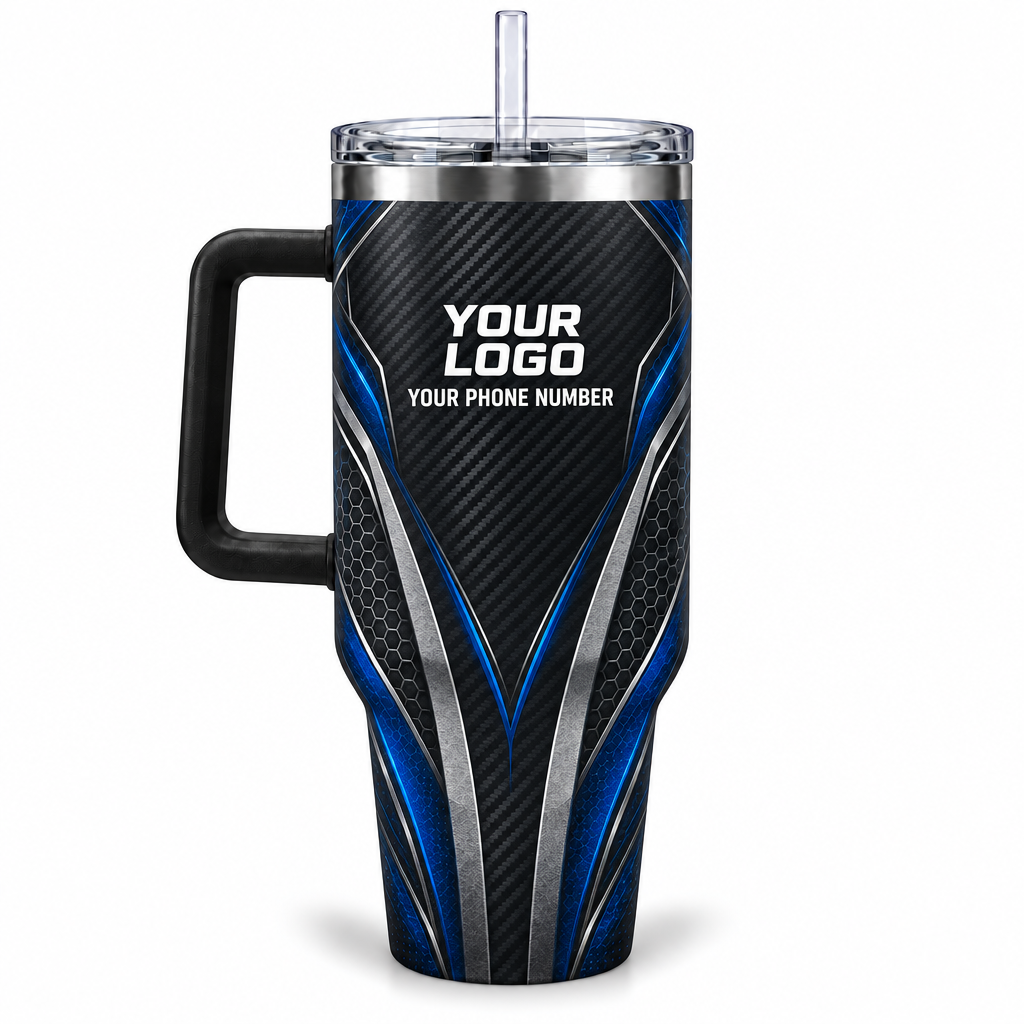 ADN032 personalized tumbler 40oz back product mockup