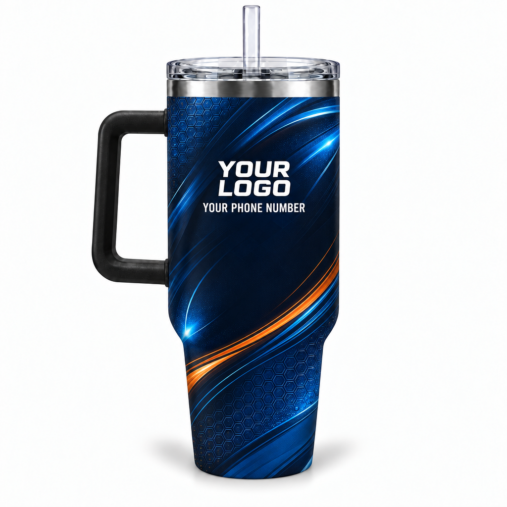 ADN034 personalized tumbler 40oz back product mockup