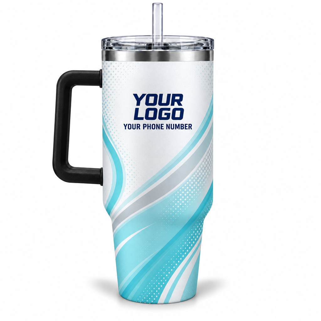 ADN036 personalized tumbler 40oz back product mockup