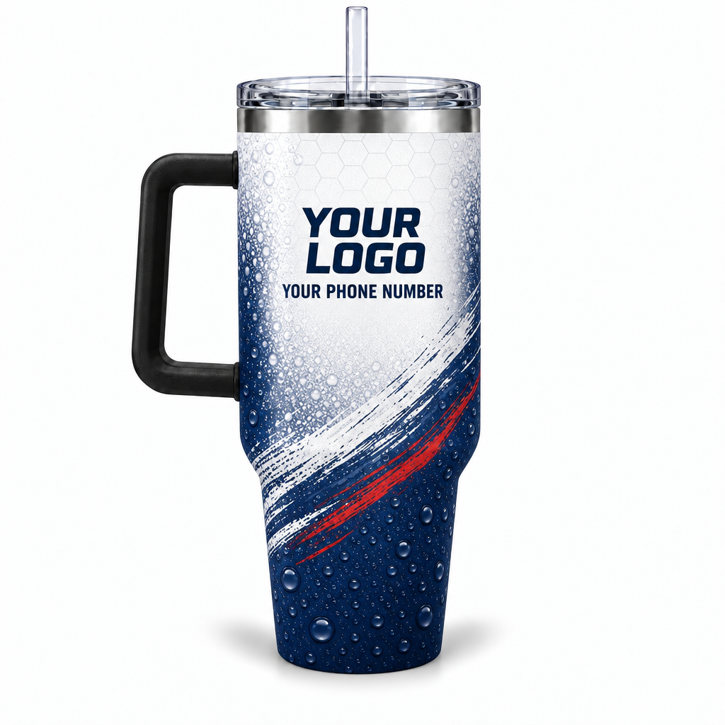 ADN037 personalized tumbler 40oz back product mockup
