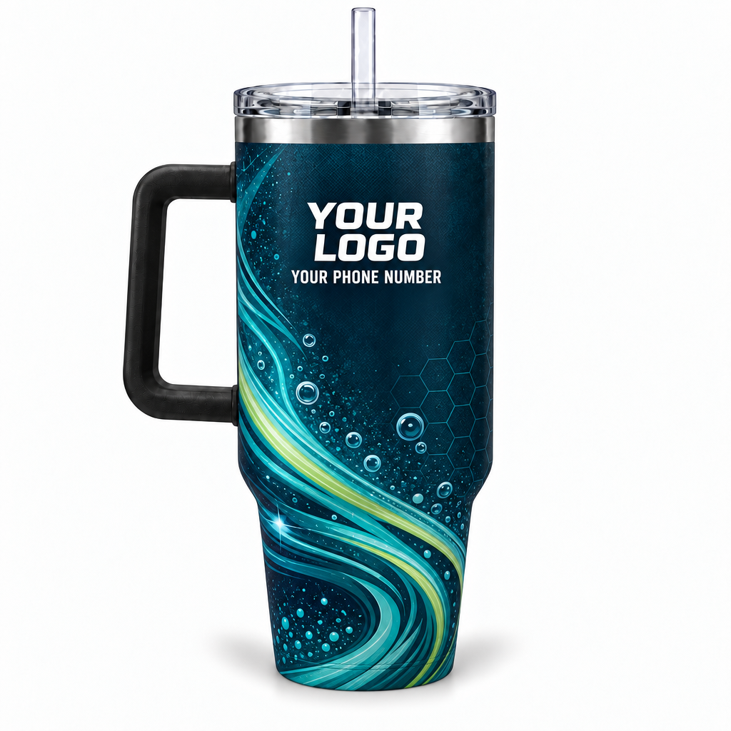 ADN040 personalized tumbler 40oz back product mockup