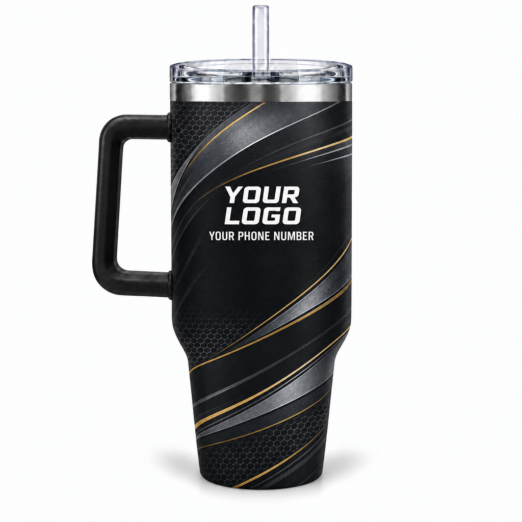 ADN053 personalized tumbler 40oz back product mockup