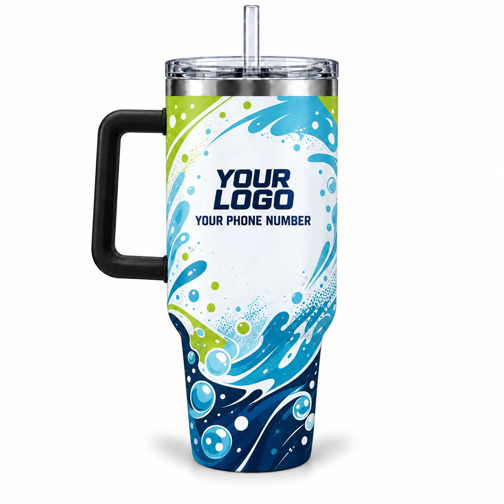 ADN056 personalized tumbler 40oz back product mockup