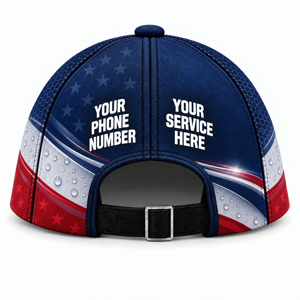 ADN070 personalized cap back product mockup