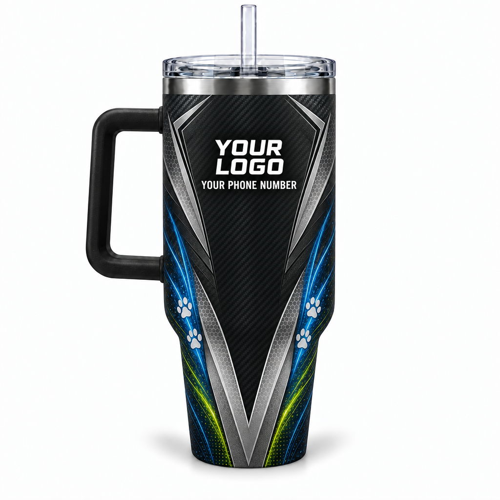 DWN006 personalized tumbler 40oz back product mockup