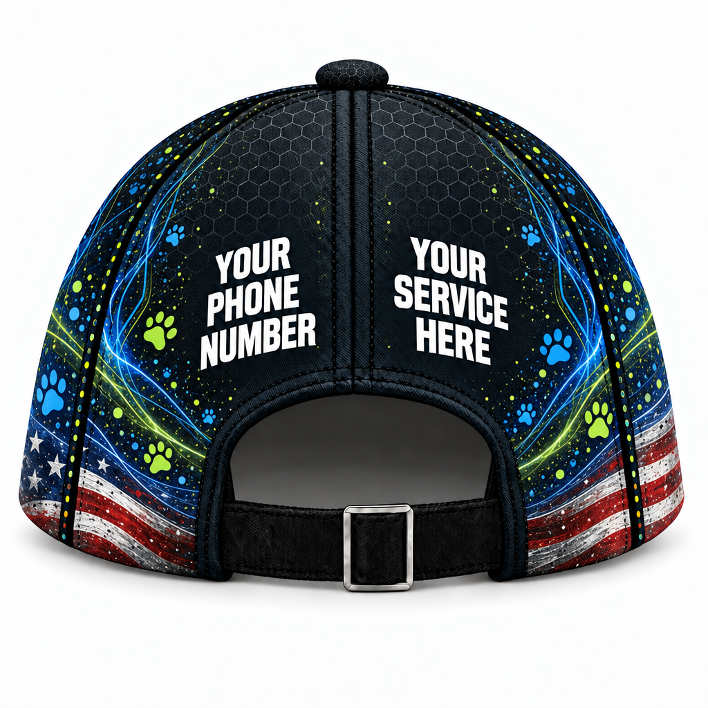 DWN008 personalized cap back product mockup