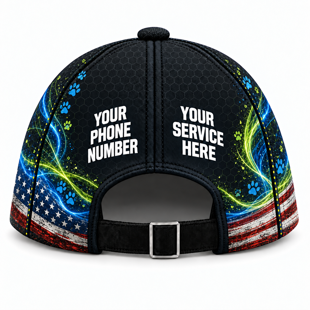 DWN009 personalized cap back product mockup