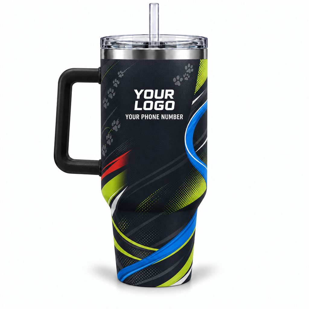 DWN013 personalized tumbler 40oz back product mockup