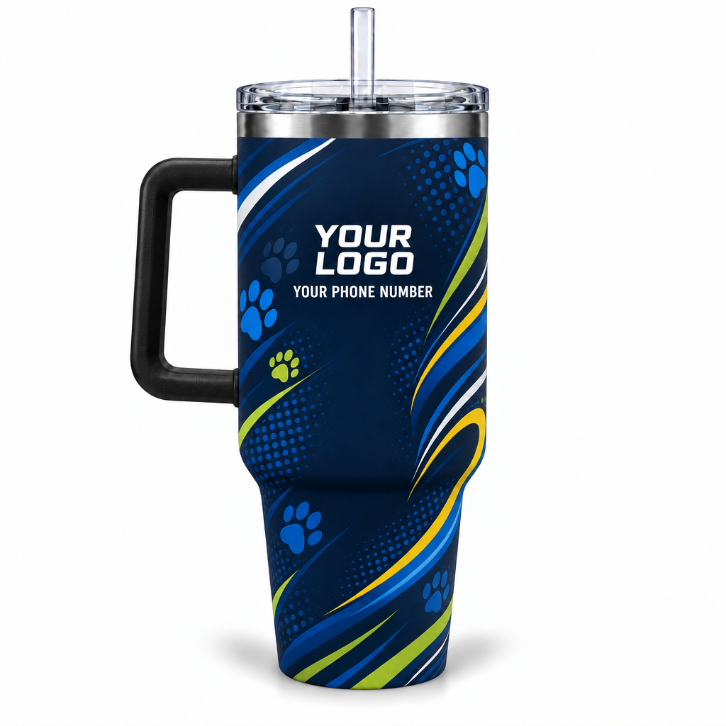 DWN014 personalized tumbler 40oz back product mockup