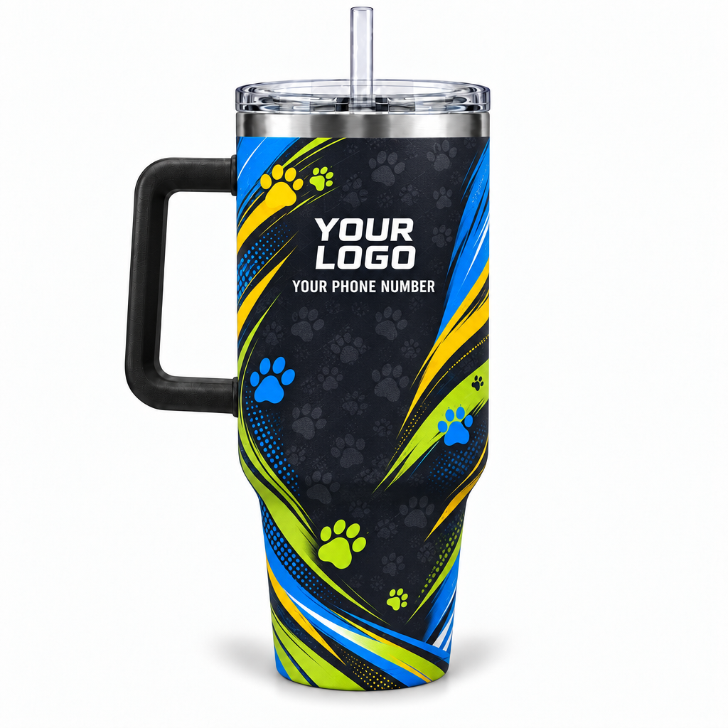 DWN015 personalized tumbler 40oz back product mockup