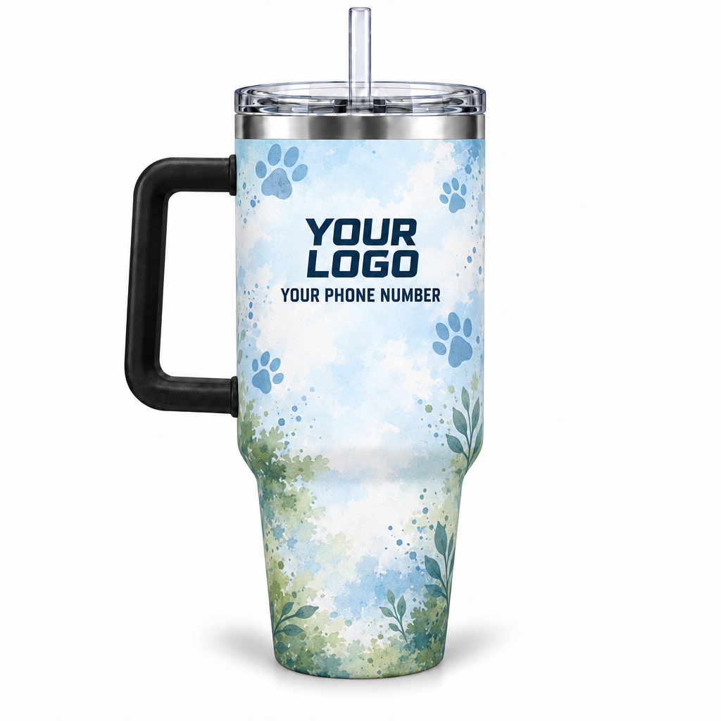 DWN024 personalized tumbler 40oz back product mockup