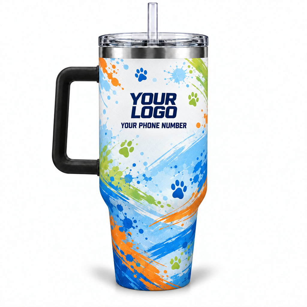 DWN027 personalized tumbler 40oz back product mockup