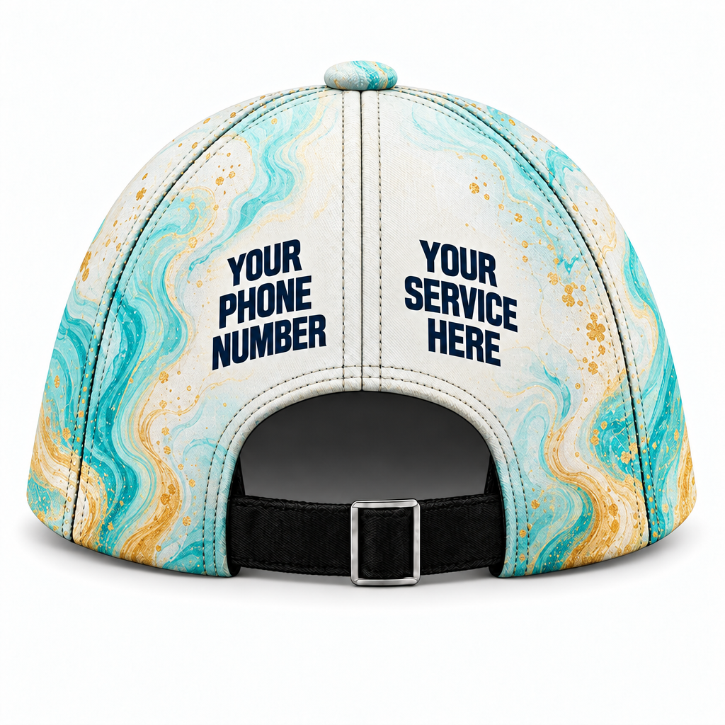 DWN030 personalized cap back product mockup