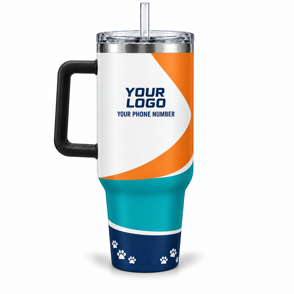 DWN032 personalized tumbler 40oz back product mockup