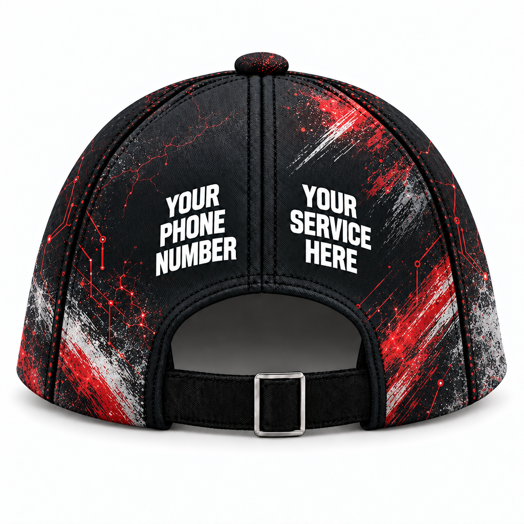 ELN001 personalized cap back product mockup