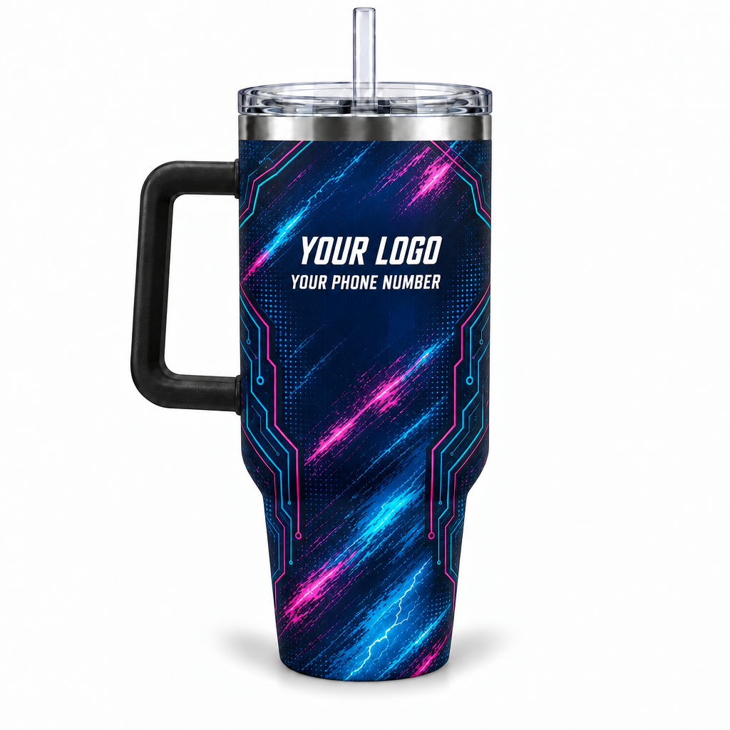 ELN005 personalized tumbler 40oz back product mockup