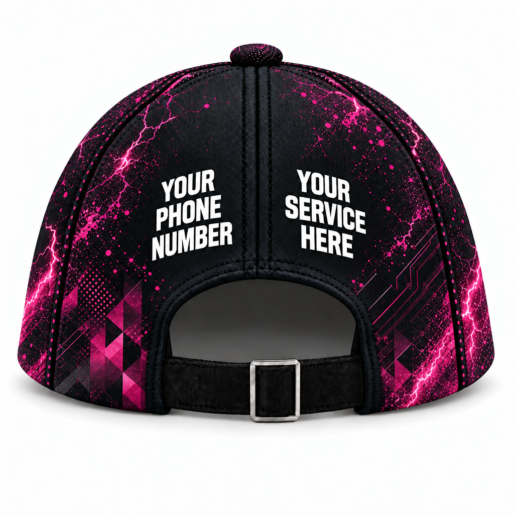 ELN007 personalized cap back product mockup