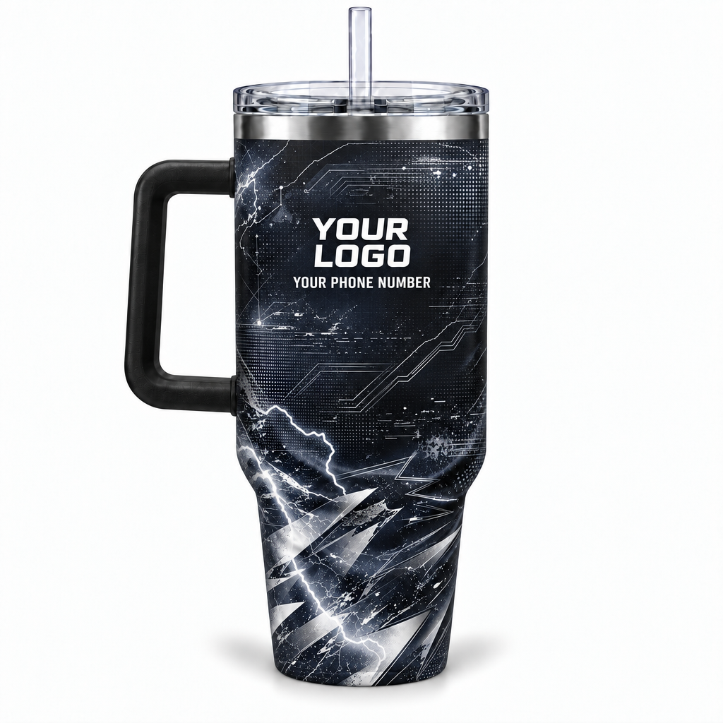 ELN012 personalized tumbler 40oz back product mockup