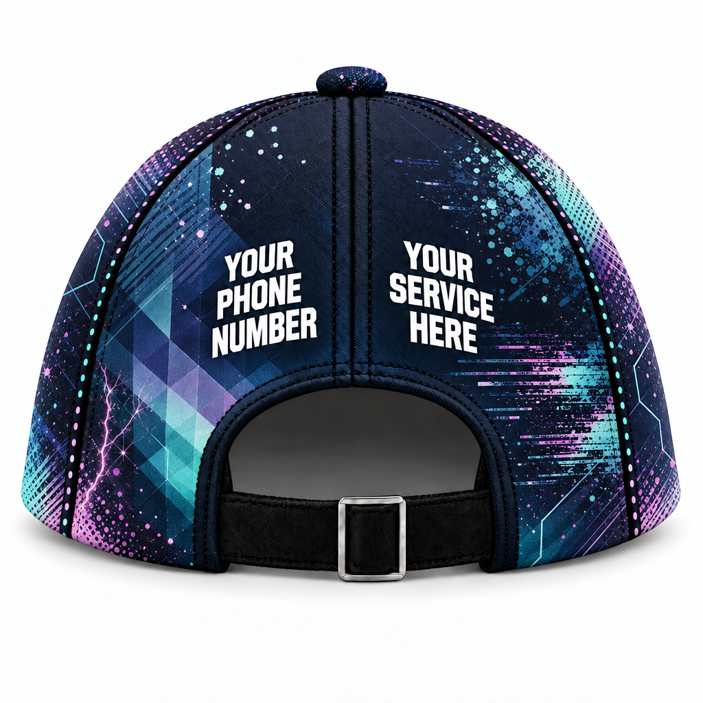 ELN018 personalized cap back product mockup